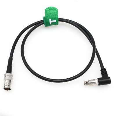 HangTon 6G SDI Cable HD Micro BNC to Female BNC Adapter for Blackmagic Video Assist 4K 5" Monitor, Micro Studio Camera 4K G2, 90-Degree High Density Coaxial 1m