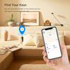 AIYATO 2 Pack Key Finder Smart Bluetooth Tracker Item Finder Work with Apple Find My Item Locator Anti-Lost Device for Keys, Bags and More Global Positioning iOS Only (Black) view 3