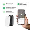 AIYATO 2 Pack Key Finder Smart Bluetooth Tracker Item Finder Work with Apple Find My Item Locator Anti-Lost Device for Keys, Bags and More Global Positioning iOS Only (White) view 2