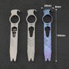 Titanium EDC Pry Bar with Bottle Opener Wrench Outdoor Pocket Crowbar Pry Bar Multi Tool for Camping Hiking Fishing Outdoor Survival (color) view 2