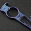 Titanium EDC Pry Bar with Bottle Opener Wrench Outdoor Pocket Crowbar Pry Bar Multi Tool for Camping Hiking Fishing Outdoor Survival (stone wash) view 4