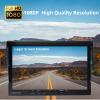 BOIN-E 10 inch 1080P Wired Backup Camera System IPS Monitor 2X NO LEDs 2X Side View Cameras Split Screen 4CH DVR On/Off Parking Lines for Box Truck/Semi-Trailer/RV/Camper view 2