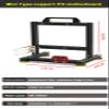 Aluminum Alloy Open Case Gaming Computer Chassis Desktop Bracket Water Cooling Box Mini Itx Personality Creativity view 3