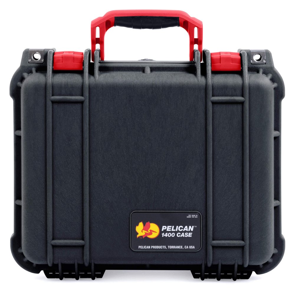 Black & Red Pelican 1400 case with foam.