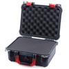 Black & Red Pelican 1400 case with foam. view 3