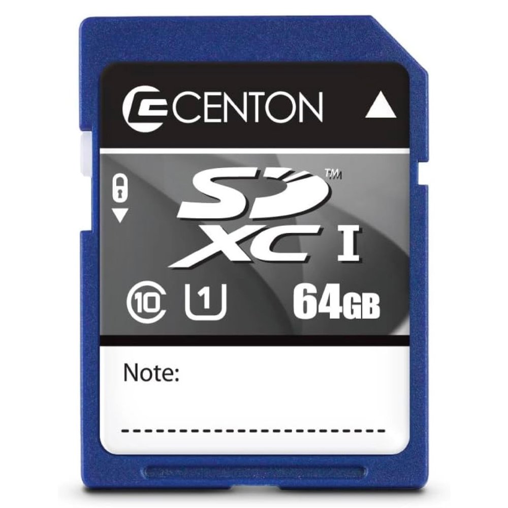 Centon Electronics SD Class 10 Flash Memory Card, Ultimate Memory Card for Phones, Tablets, Cameras, and More, UHS1, 64GB, 3 Bulk Pack