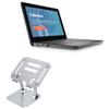 BoxWave Stand and Mount Compatible with Dell Latitude 3120 - Executive VersaView Laptop Stand, Ergonomic Adjustable Viewing Angle Metallic Riser - Metallic Silver view 1