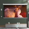 60" Electric Motorised Projector Screen Support 4:3 FHD Movie Projection Screen with Remote Control, for Wall or Ceiling view 3