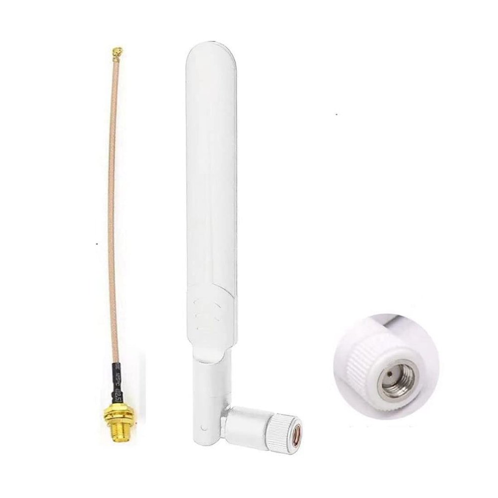 Dual Band WiFi Antenna 2.4GHz 5GHz 5.8GHz 9dBi MIMO RP-SMA Male Antenna for WiFi Router Wireless Network Card USB Adapter Security IP Camera Video Surveillance Monitor with SMA IPEX Cable