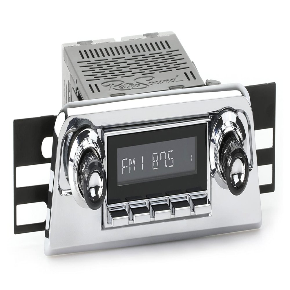 RetroSound RetroRadio AM FM Stereo 25-85 Chrome Compatible with 1961-63 Ford Thunderbird
