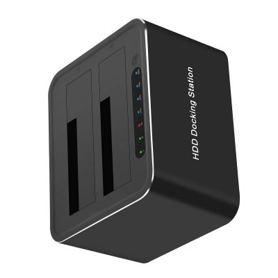 TECKEEN 120cm USB 3.0 to Dual Bay SATA Hard Drive Docking Station for 2.5/3.5 Inches HDD SSD Duplicator/Offline Clone Function