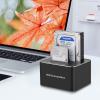 TECKEEN 120cm USB 3.0 to Dual Bay SATA Hard Drive Docking Station for 2.5/3.5 Inches HDD SSD Duplicator/Offline Clone Function view 4