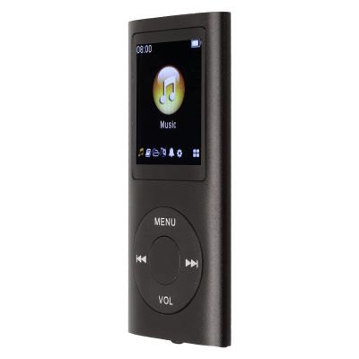 MP4 Player, Portable Lossless MP3 MP4 Player Support Memory Cards Student Slim 1.8 Inch LCD Screen, Supports Sleep Shutdown, Kids Gifts (Black)