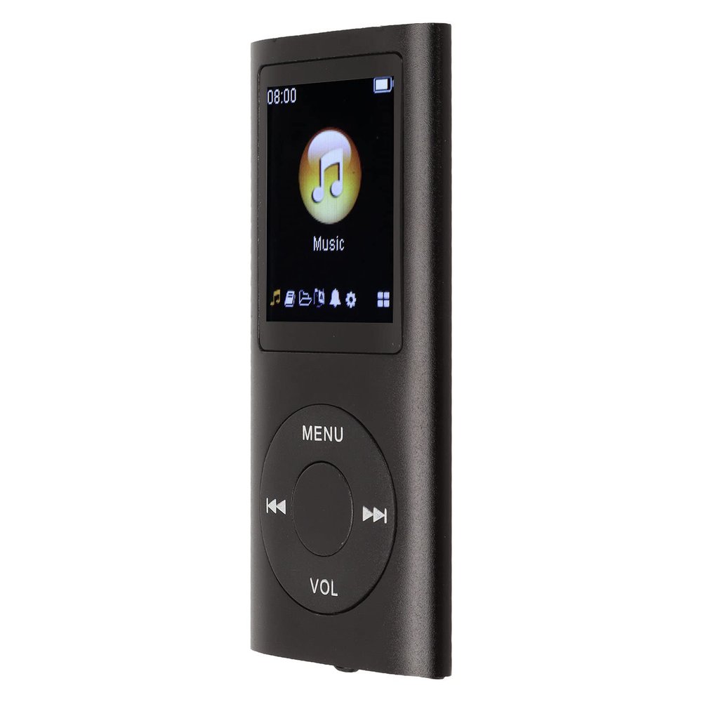 MP4 Player, Portable Lossless MP3 MP4 Player Support Memory Cards Student Slim 1.8 Inch LCD Screen, Supports Sleep Shutdown, Kids Gifts (Black)