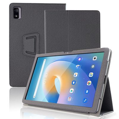 AIJAKO Tablet Case Compatible with Blackview Tab 12/ Blackview Tab13, Premium PU Leather Folio Folding Stand Protective Tablet Case Cover with Hand Strap for Blackview Tab 12/ Blackview Tab 13, Gray
