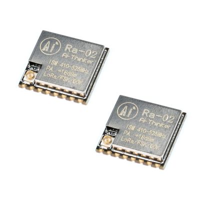 JESSINIE 2Pcs SX1278 LoRa Ra-02 Wireless Module 433MHz Ra-02 Spread Spectrum Wireless Module Serial Port Adapter 3.3V UART Interface with Connector