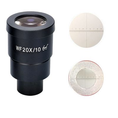 BAHCCE Lab Microscope Slides WF10X WF20X Stereo Microscope Eyepieces Lens Microscope Parts (Color : WF20X (with Scale))