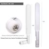 Dual Band WiFi Antenna 2.4GHz 5GHz 5.8GHz 9dBi MIMO RP-SMA Male Antenna for WiFi Router Wireless Network Card USB Adapter Security IP Camera Video Surveillance Monitor - 2Pack view 2