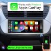 6.9 Inch Single Din Touchscreen Car Stereo with Wireless CarPlay & Wireless Android Auto, Android 10 Single Din Radio Multimedia System, GPS, Bluetooth, WiFi, FM, SWC, USB view 2