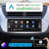 6.9 Inch Single Din Touchscreen Car Stereo with Wireless CarPlay & Wireless Android Auto, Android 10 Single Din Radio Multimedia System, GPS, Bluetooth, WiFi, FM, SWC, USB view 3