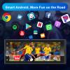 6.9 Inch Single Din Touchscreen Car Stereo with Wireless CarPlay & Wireless Android Auto, Android 10 Single Din Radio Multimedia System, GPS, Bluetooth, WiFi, FM, SWC, USB view 4