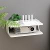 HIHELO Projector Tripod Stand Projector Mount Stand Floating Shelves Wall Storage Shelves for Office Home Length 18.9 Inch Wood Plastic Board Projector Stand view 3