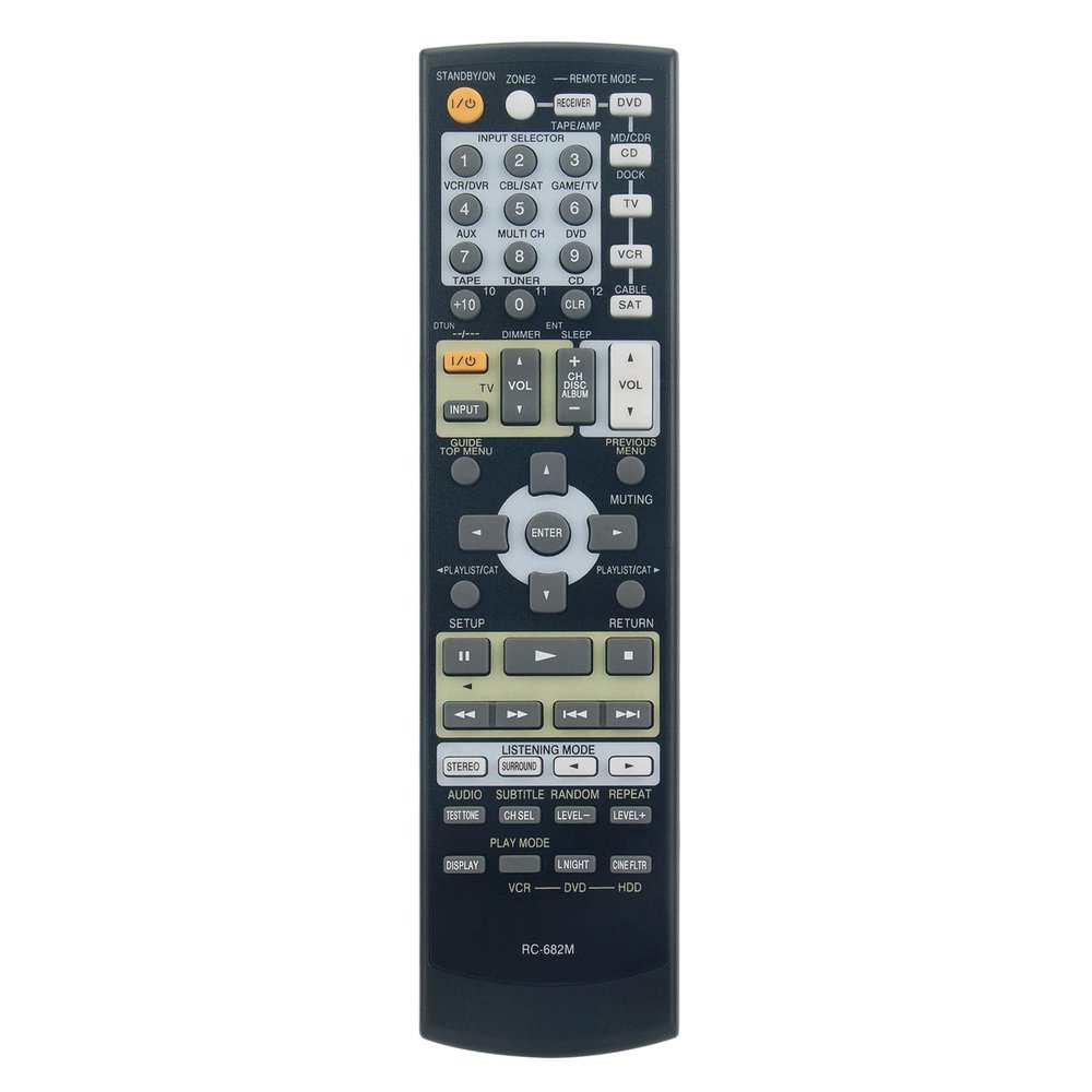 ALLIMITY RC-682M Replacement Remote Control fit for Onkyo AV Receiver RC682M TX-SR605 TX-SR605B TX-SA605 TX-SA8560 TX-SR605S TXSR605 TXSR605B TXSA605 TXSA8560 TXSR605S