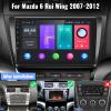 [2+32GB] Android 13 Car Stereo for Mazda 6 2007-2012,9 Inch Touchscreen Car Radio Android Head Unit with Mirror Link GPS Navigation WiFi Bluetooth FM/RDS Radio SWC Dual USB/AUX-in+Backup Camera view 2