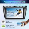 [2+32GB] Android 13 Car Stereo for Mazda 6 2007-2012,9 Inch Touchscreen Car Radio Android Head Unit with Mirror Link GPS Navigation WiFi Bluetooth FM/RDS Radio SWC Dual USB/AUX-in+Backup Camera view 3