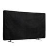 kwmobile Dust Cover for 55" TV - Linen TV Display Protector for TVs - Protect Your TV Screen - Black view 1
