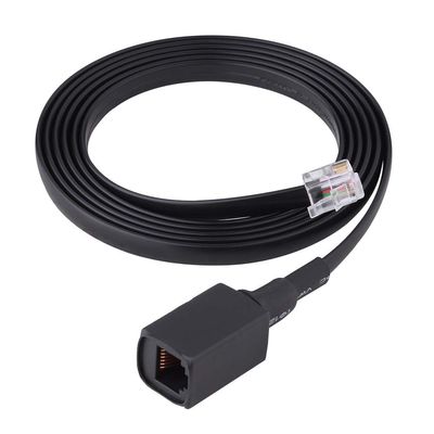 1.5M 6-Pin Removable Separation Handheld Mic Extension Cable Cord for Radio Walkie Talkie New 6Pin Portable Microphone 155Cm/61In Ft-7800R, Ft-8800R, Ft-7900R, Ft-8900R 1.5 M Ft-8900R, Etc.