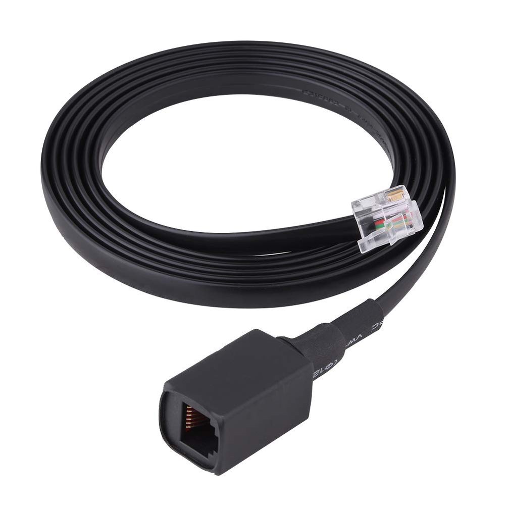1.5M 6-Pin Removable Separation Handheld Mic Extension Cable Cord for Radio Walkie Talkie New 6Pin Portable Microphone 155Cm/61In Ft-7800R, Ft-8800R, Ft-7900R, Ft-8900R 1.5 M Ft-8900R, Etc.
