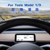 MOOKAKA Digital Cluster Driving Car Data Display Non-Destructive Installation Speedometer,Mini Digital Instrument Cluster for Tesla Model Y/3(AMD Chips) view 2