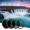 NEEWER 49mm Fixed ND Filter Kit ND1000 ND64 ND8 ND4 Neutral Density Filter Set Double Sided 30 Layer Nano Coatings/HD Optical Glass/ultra Slim/Water Repellent/Scratch Resistant/Waterproof Filter Pouch view 2