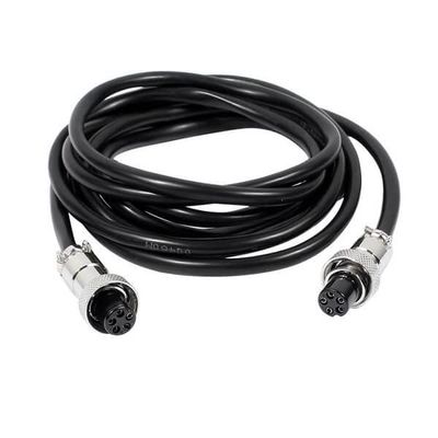 10pcs GX12 Aviation Socket Electrical Cable 5 Pin Female to Female Head Aviation Connector Cable Cordset 1M