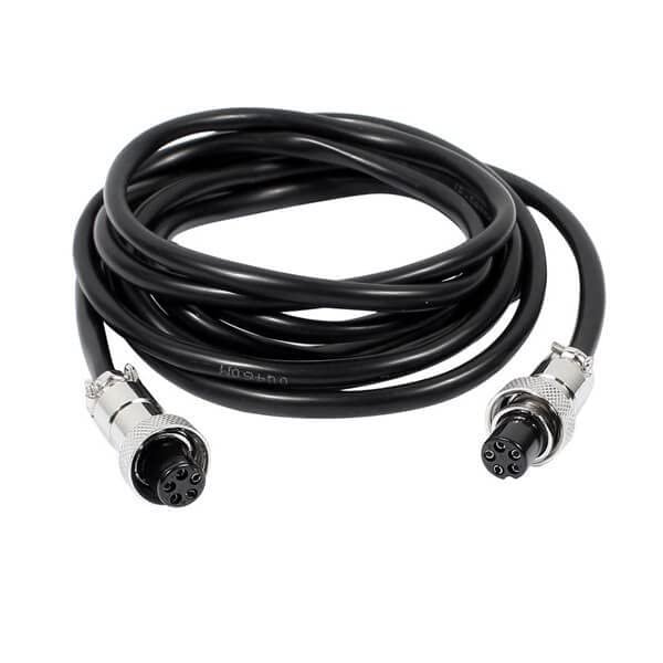 10pcs GX12 Aviation Socket Electrical Cable 5 Pin Female to Female Head Aviation Connector Cable Cordset 1M