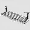 4 Pcs No Drill to Desk Cable Management Tray, Cable Racks Under Desk Cable Organizer, for Managing Cables and Power Strips (Black, 73cm) view 2
