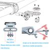 Cestbon Out Front Mount Compatible with Garmin Edge Wahoo Elemnt Bryton Stages Hammerhead Adjustable Combo Mount for Double Gopro view 3