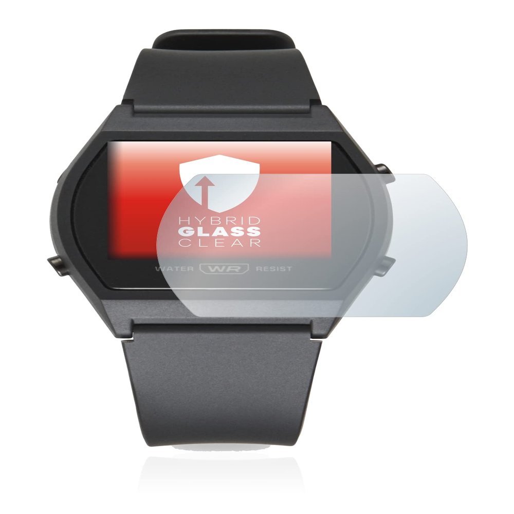 upscreen Screen Protector Film compatible with Casio LW-204-1BEF - 9H Glass Protection, Extreme Scratch Resistant