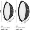 AMBITFUL 23.6''/ 60cm Studio Silver Wide Angle Beauty Dish Honeycomb Grid Bowens Mount for for Photography Studio Flash Head and Monolight view 2