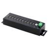 StarTech.com 10-Port Industrial USB 2.0 Hub, Rugged USB Hub w/ESD Level 4 Protection, DIN/Wall/Desk-Mountable USB-A Hub, USB Port Expander w/Lockable Ports, USB Expansion Hub, TAA view 2