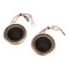 Bewinner 2pcs Car Stereo Speaker Tweeter, 25mm 150W Rose Gold Metal Aluminum 2 Way System Micro Dome Car Tweeters for Automobile Audio Speakers view 1