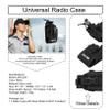 KUIDAMOS Universal Walkie Talkie Bag,Pouch Black MSC-20A Nylon Case Bag with Strap for Motorola/HYT Two Way Radio,Multi Function Radio Holder for Police Fireman Security Guard view 2