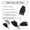 KUIDAMOS Universal Walkie Talkie Bag,Pouch Black MSC-20A Nylon Case Bag with Strap for Motorola/HYT Two Way Radio,Multi Function Radio Holder for Police Fireman Security Guard view 3