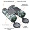 Bushnell Prime 10x42 Blackout Camo Binoculars, High-Definition Optics, Waterproof and Fogproof, Durable Design, Multi-Coated Lenses, Ideal for Hunting and Outdoor Adventures view 2