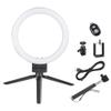 AW 8inch Dimmable LED Ring Light 5500K with Phone Holder & Selfie Stick Tabletop Stand USB for Makeup Portrait Shooting Live Stream view 1