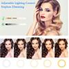 AW 8inch Dimmable LED Ring Light 5500K with Phone Holder & Selfie Stick Tabletop Stand USB for Makeup Portrait Shooting Live Stream view 3