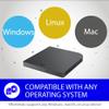 BUFFALO 6X Portable Blu-ray Drive, TAA-Compliant, Read/Write, Plays and Burns BD/DVD/CD, USB 3.2 (Gen 1) Type-A/Type-C, Compatible with Mac/PC/Win 8 / Win 10 / Win 11 / Laptop/Desktop view 2