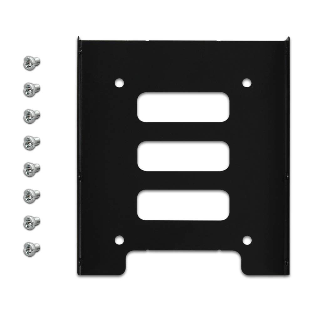WAIR SSD Mounting Bracket, 2.5" to 3.5" SSD HDD Bay Metal Hard Drive Holder HDD Mounting Bracket Adapter Tray Dock (3 Pack)