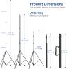 13ft Heavy Duty Light Stand Photography, Sdfghj Air Cushioned 13'/160inch/400cm Sky High Tripod Lighting Stand with Case for Gimbal Stabilizer Video Camera Sports Shooting Studio LED Ring Light Flash view 2
